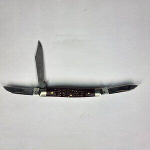 W.R. Case XX 6333 Small Stockman Pocket Knife - Jigged Brown Synthetic